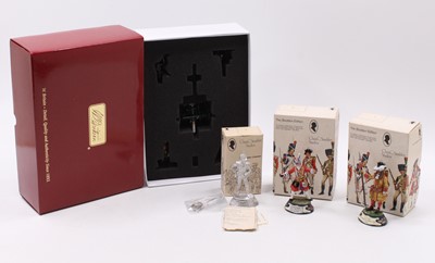 Lot 2012 - Britains and Stadden white metal figure group,...