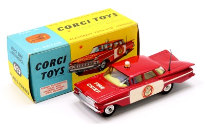 Lot 1328 - Corgi Toys No. 439 Chevrolet Fire Chief...