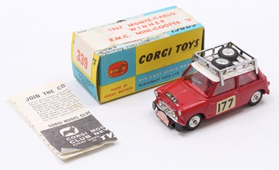 Lot 1252 - Corgi Toys No. 339 Mini Cooper S Monte Carlo...