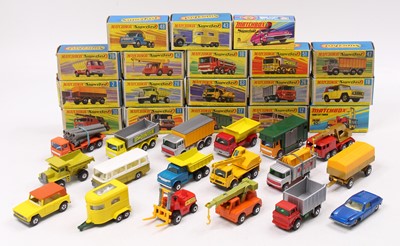 Lot 1476 - Matchbox Lesney Superfast boxed model group of...