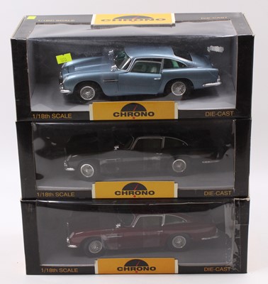 Lot 939 - A Chrono 1/18 scale Aston Martin diecast group,...