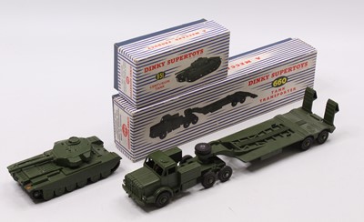 Lot 1169 - Dinky Toys Military boxed group, 2 examples...