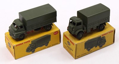 Lot 1170 - Dinky Toys boxed military group, 2 examples...