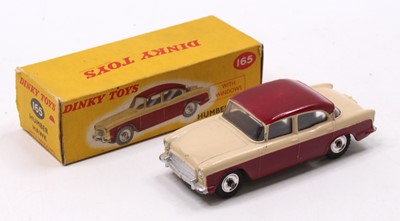 Lot 1110 - Dinky Toys No. 165 Humber Hawk, maroon lower...