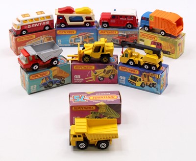 Lot 1473 - Matchbox Lesney Superfast boxed model group of...