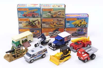 Lot 1474 - Matchbox Lesney Superfast boxed model group of...