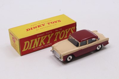 Lot 1112 - Dinky Toys No. 165 Humber Hawk, maroon lower...