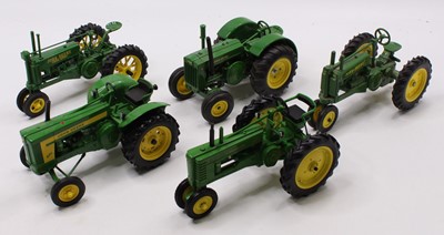 Lot 1931 - ERTL 1/16th scale tractor group of 5, all John...