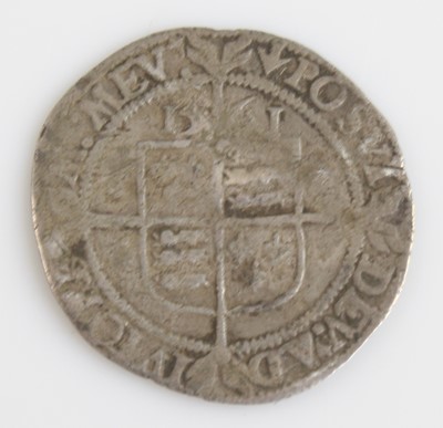 Lot 2173 - England, 1570 silver sixpence, obv: crowned...