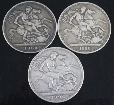 Lot 2167 - Great Britain, 1892 crown, Victoria jubilee...