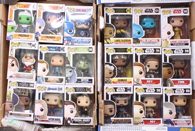 Lot 1581 - A collection of 18 boxed Funko Pop figures to...