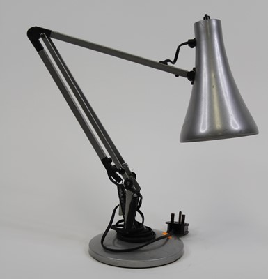 Lot 5 - A 20th century silver painted metal anglepoise...