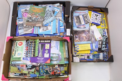 Lot 1617 - Three boxes of football programmes to include...