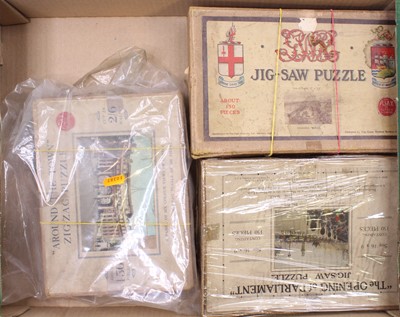 Lot 1631 - A collection of railway interest puzzles and...