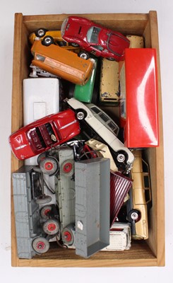 Lot 1643 - Various playworn repainted Corgi and Dinky Toy...