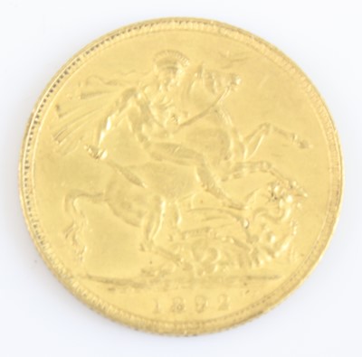 Lot 2079 - Great Britain, 1892 gold full sovereign,...