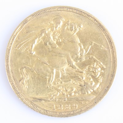 Lot 2183 - Great Britain, 1889 gold full sovereign,...