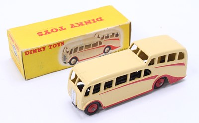 Lot 1142 - Dinky Toys No. 280 Observation Coach, cream...