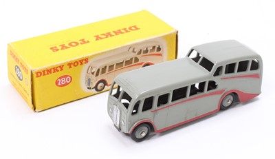 Lot 1143 - Dinky Toys No. 280 Observation Coach, dark...