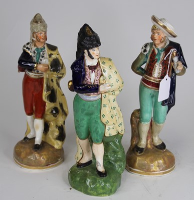 Lot 34 - A Staffordshire theatrical pottery figure of a...