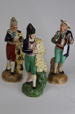 Lot 34 - A Staffordshire theatrical pottery figure of a...