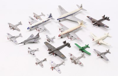 Lot 1178 - A collection of Dinky Toys aircraft models,...