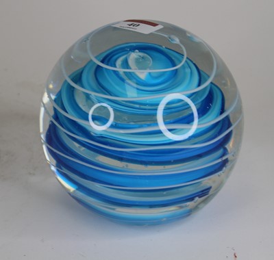 Lot 40 - A 20th century art glass paperweight, h.14cm