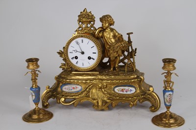 Lot 62 - An early 20th century French gilt metal...