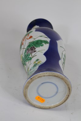 Lot 51 - A Chinese porcelain vase, of baluster shape,...