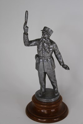 Lot 71 - A 20th century aluminium figure of a French...