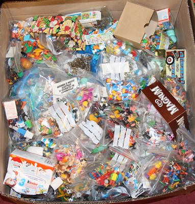 Lot 1663 - A large box of toys to include Kinder