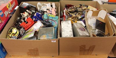 Lot 1669 - Two boxes of toys and media, to include Disney,...