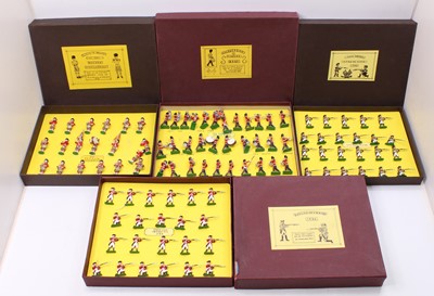 Lot 1994 - A collection of 4 boxed lead soldier sets made...