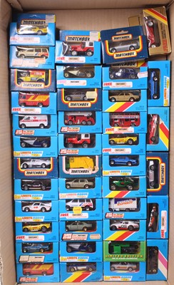 Lot 1481 - 40 Matchbox Superfast 'blue box' issues, with...