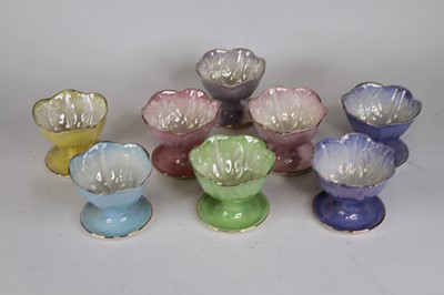 Lot 90 - A collection of Maling lustre ware ice cream...