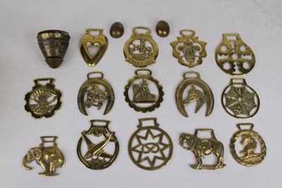Lot 93 - A collection of horse brasses