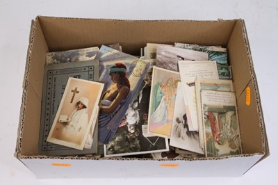 Lot 97 - Vintage postcards and ephemera, to include...