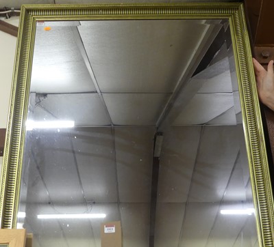 Lot 1012 - A modern gilt framed and bevelled rectangular...