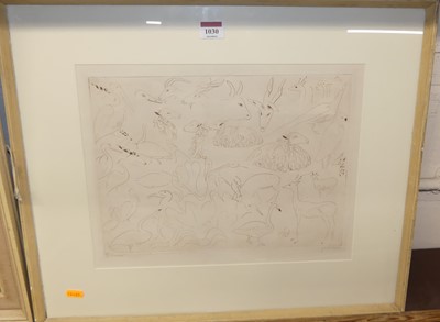 Lot 1030 - Joseph Hecht (1891-1951) - etching, signed and...