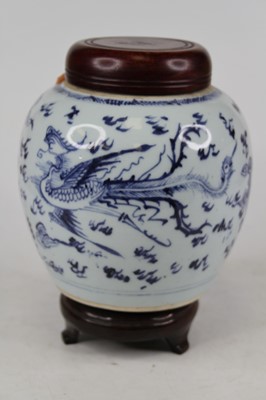 Lot 256 - A Chinese porcelain ginger jar and cover,...