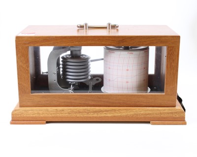Lot 146 - A 20th century table-top barograph, h.17.5cm,...