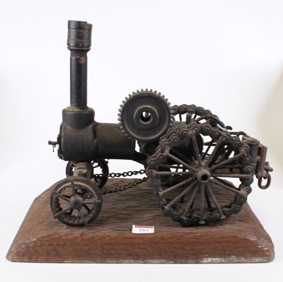 Lot 163 - A model traction steam engine, constructed...