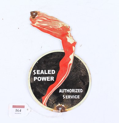 Lot 164 - An enamel on metal sign inscribed Sealed Power...