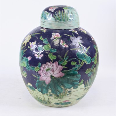 Lot 180 - A Chinese porcelain ginger jar, of globular...