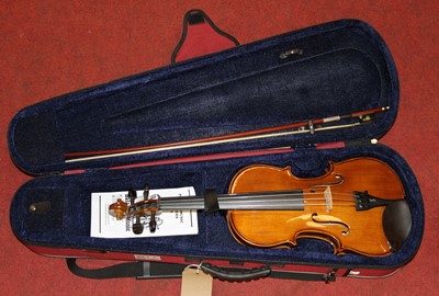 Lot 201 - A Stentor students violin, cased with bow