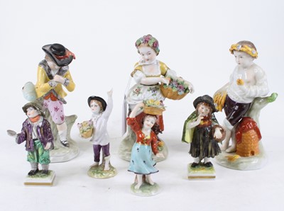 Lot 265 - An early 20th century Sitzendorf porcelain...