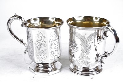 Lot 300 - A George V silver christening tankard, London...