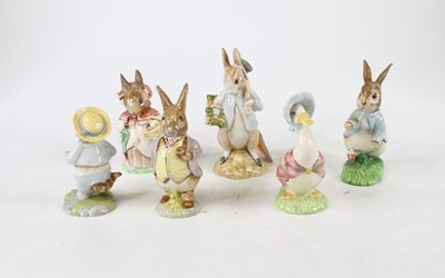 Lot 269 - A collection of five Beswick Beatrix Potter...