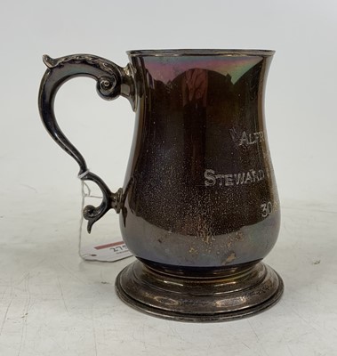 Lot 275 - An Elizabeth II silver tankard, of bell shape,...