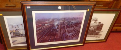 Lot 1080 - Assorted railway prints, to include Malcolm...